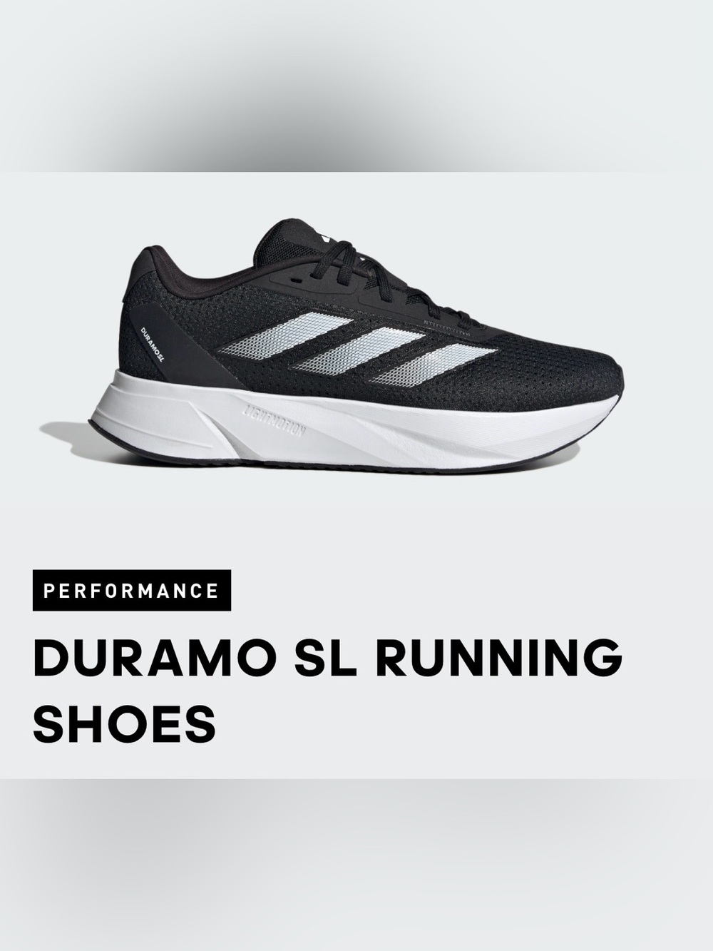Adidas Women’s Duramo SL athletic running shoes Sz 7 EUC Black w/ white stripes